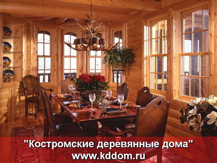 Интерьер деревянного дома внутри фото